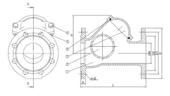 德標(biāo)快開(kāi)式球形止回閥結(jié)構(gòu) 德標(biāo)快開(kāi)式球形止回閥結(jié)構(gòu)