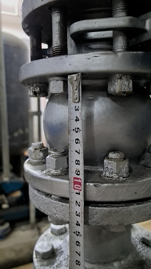 止回閥錯誤的測量位置